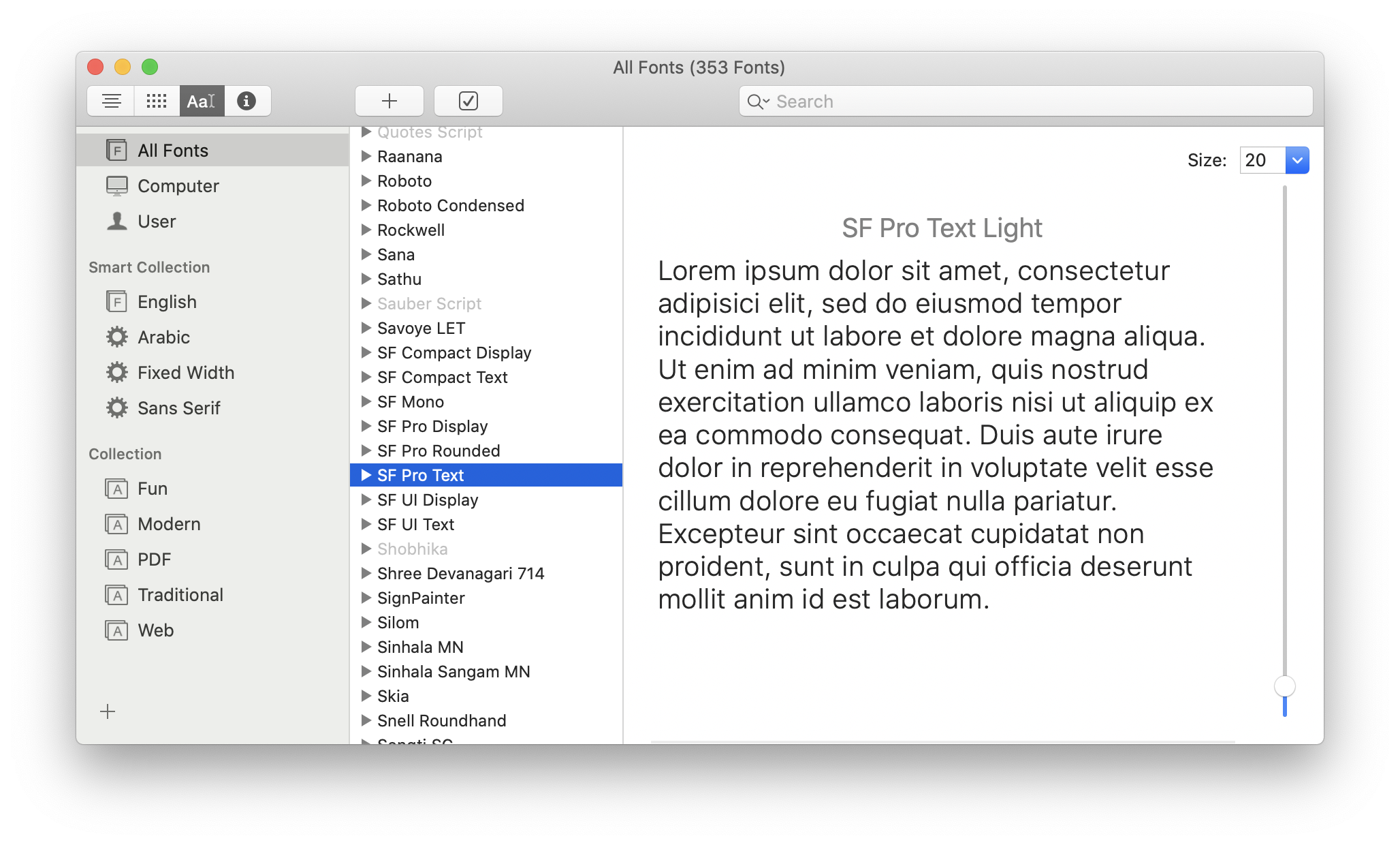 Apple SF Pro Font